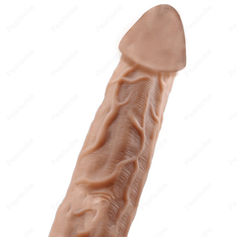 Flesh-toned robotic thrusting heating silicone dildo, photo 2