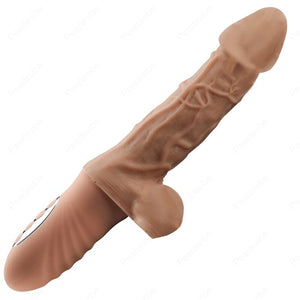 Flesh-toned robotic thrusting heating silicone dildo, photo 8