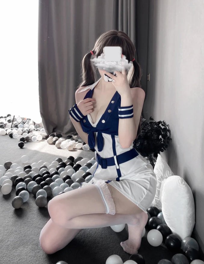 Roleplay chemise stockings set, photo 3