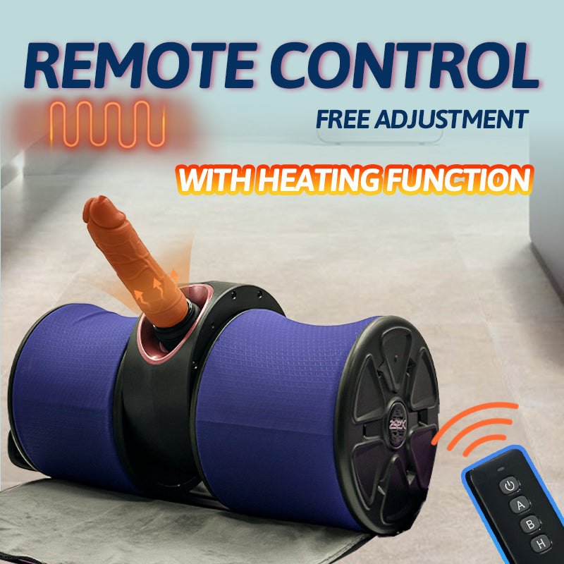Purple roller thrusting sex machine with wireless remote, photo 5