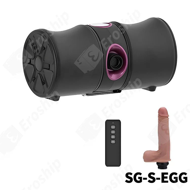 Purple roller thrusting sex machine with wireless remote, photo 9