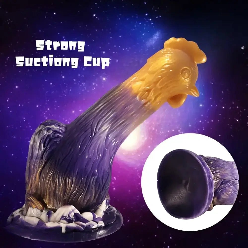 Rooster shaped novelty silicone dildo, photo 4