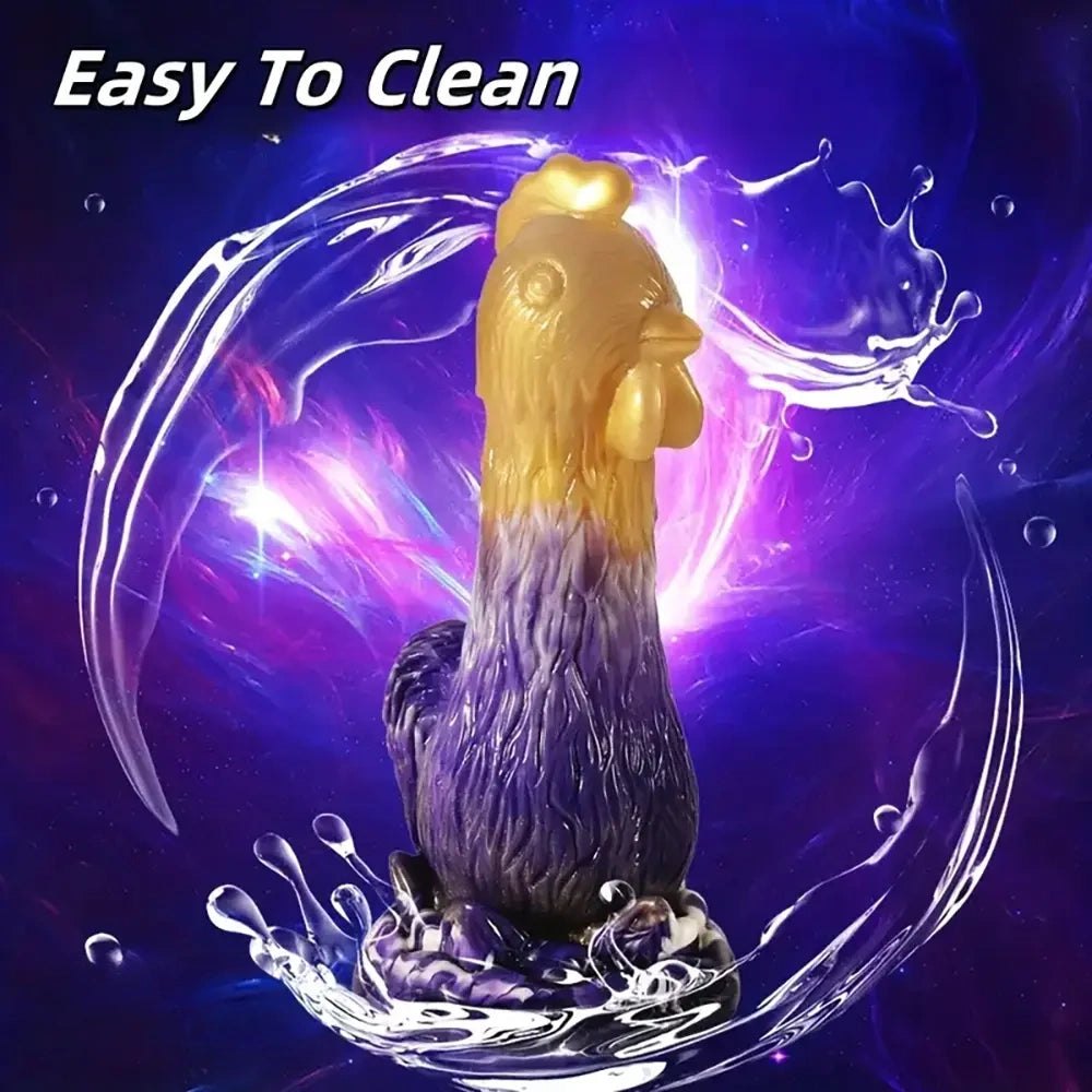 Rooster shaped novelty silicone dildo, photo 6