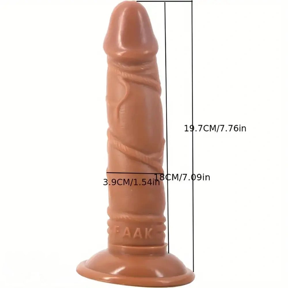 Rope texture realistic pvc dildo, photo 6