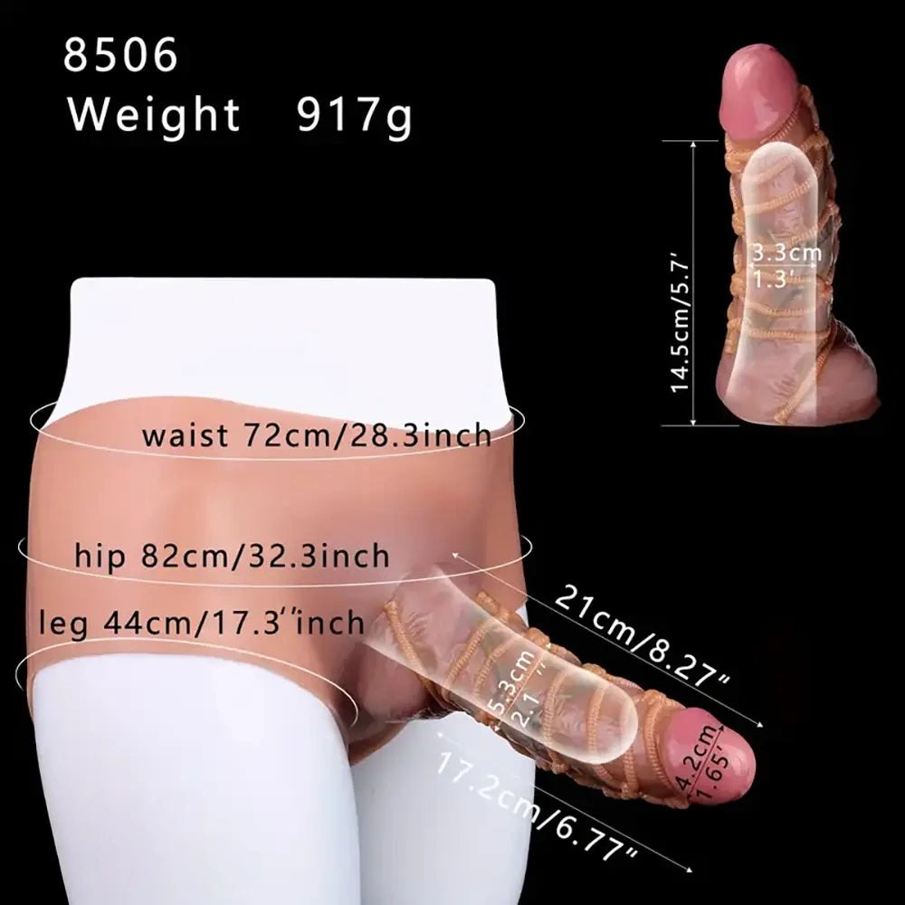 Rope-wrap panty strap-on dildo, photo 9