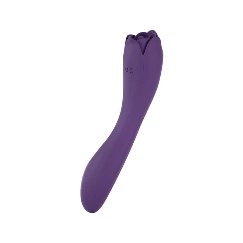Purple rose bud g-spot licking vibrator