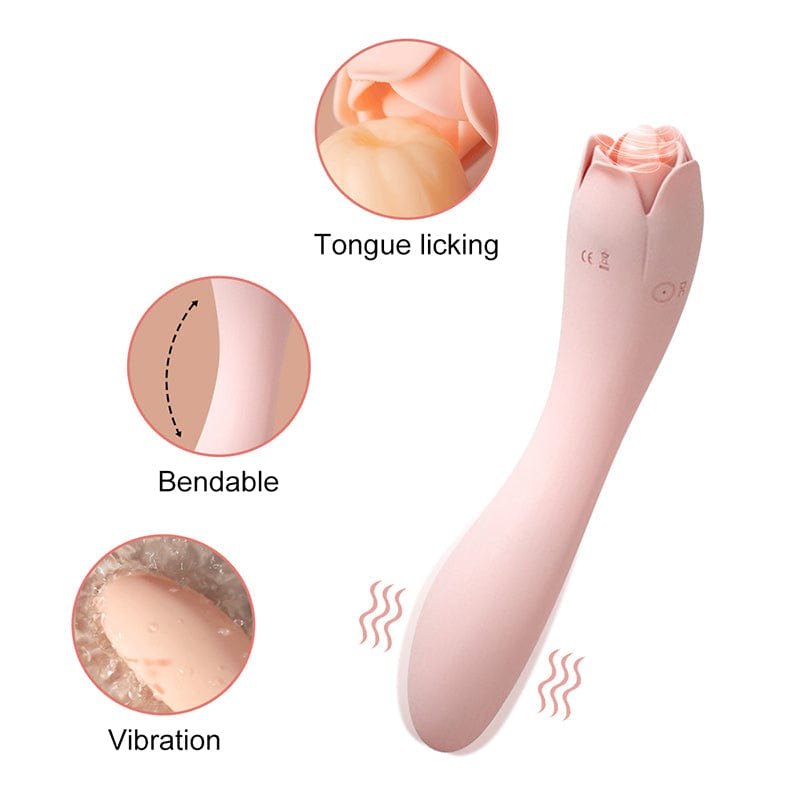 Rose bud g-spot licking vibrator, photo 6