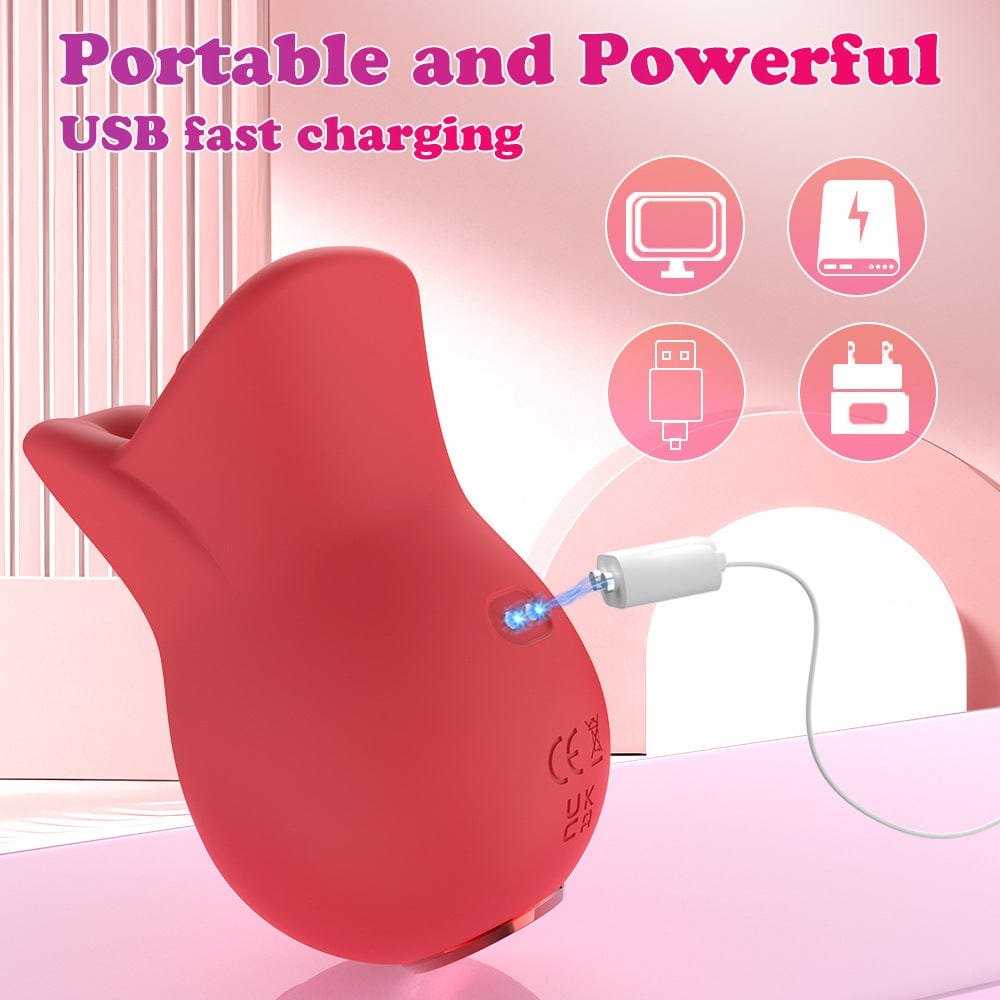 Rose shaped clitoral suction vibrator, photo 5