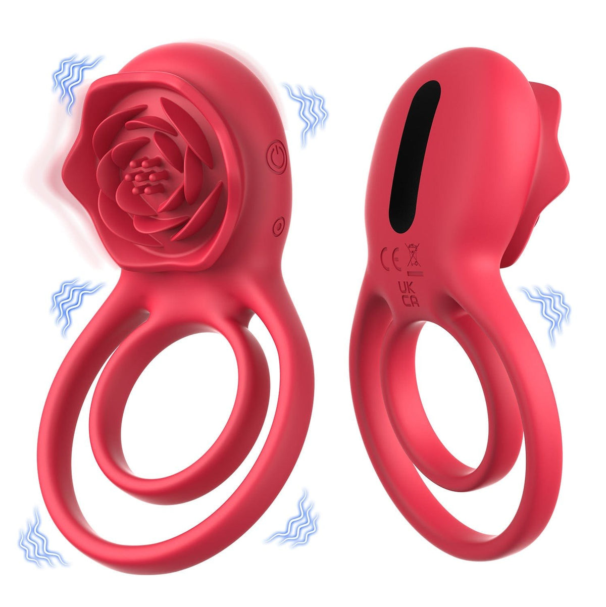 Red rose cock ring vibrator, photo 5