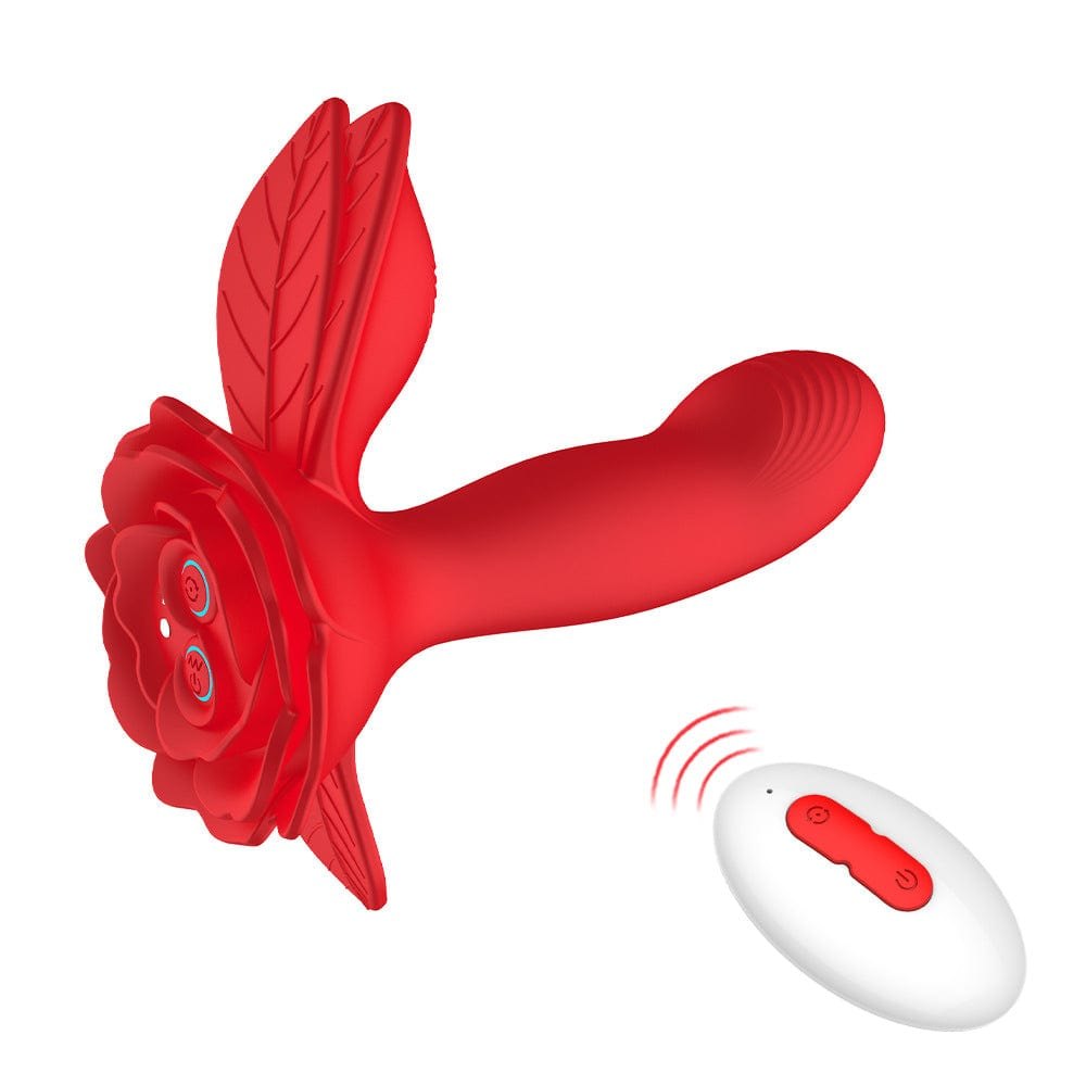 Red rose wearable vibrator, photo 1