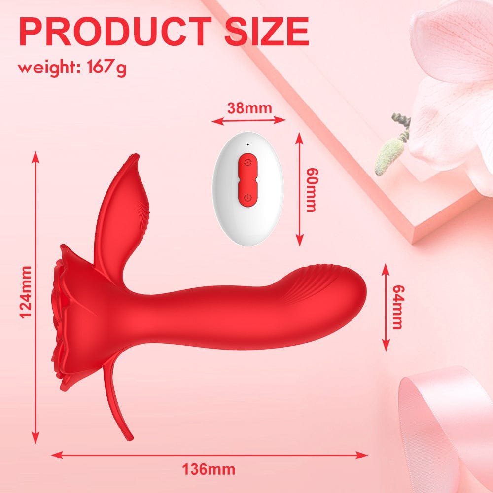 Red rose wearable vibrator, photo 6