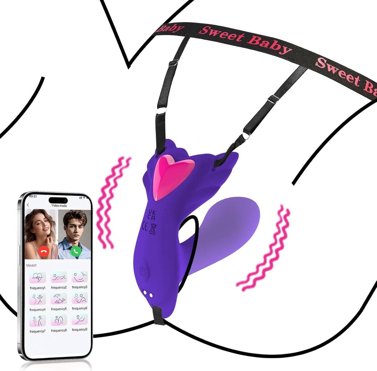 Rose finger vibrator and panty vibrator set, photo 4