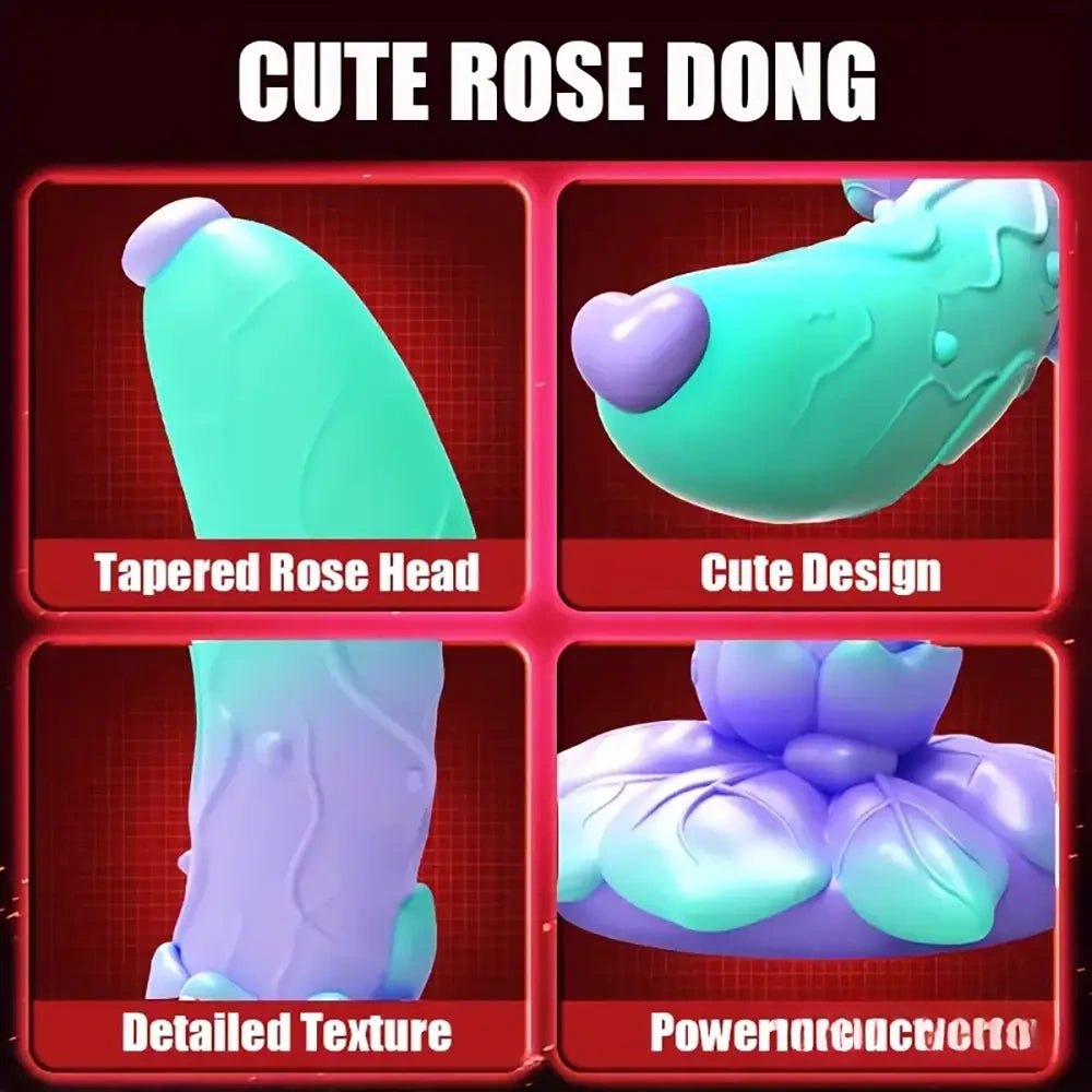 Rose flower fantasy dildo, photo 11