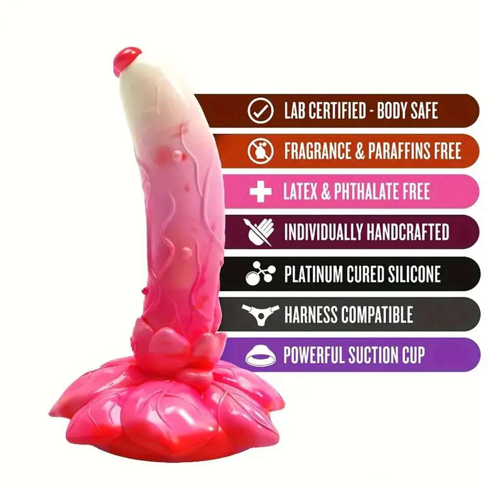 Rose flower fantasy dildo, photo 13