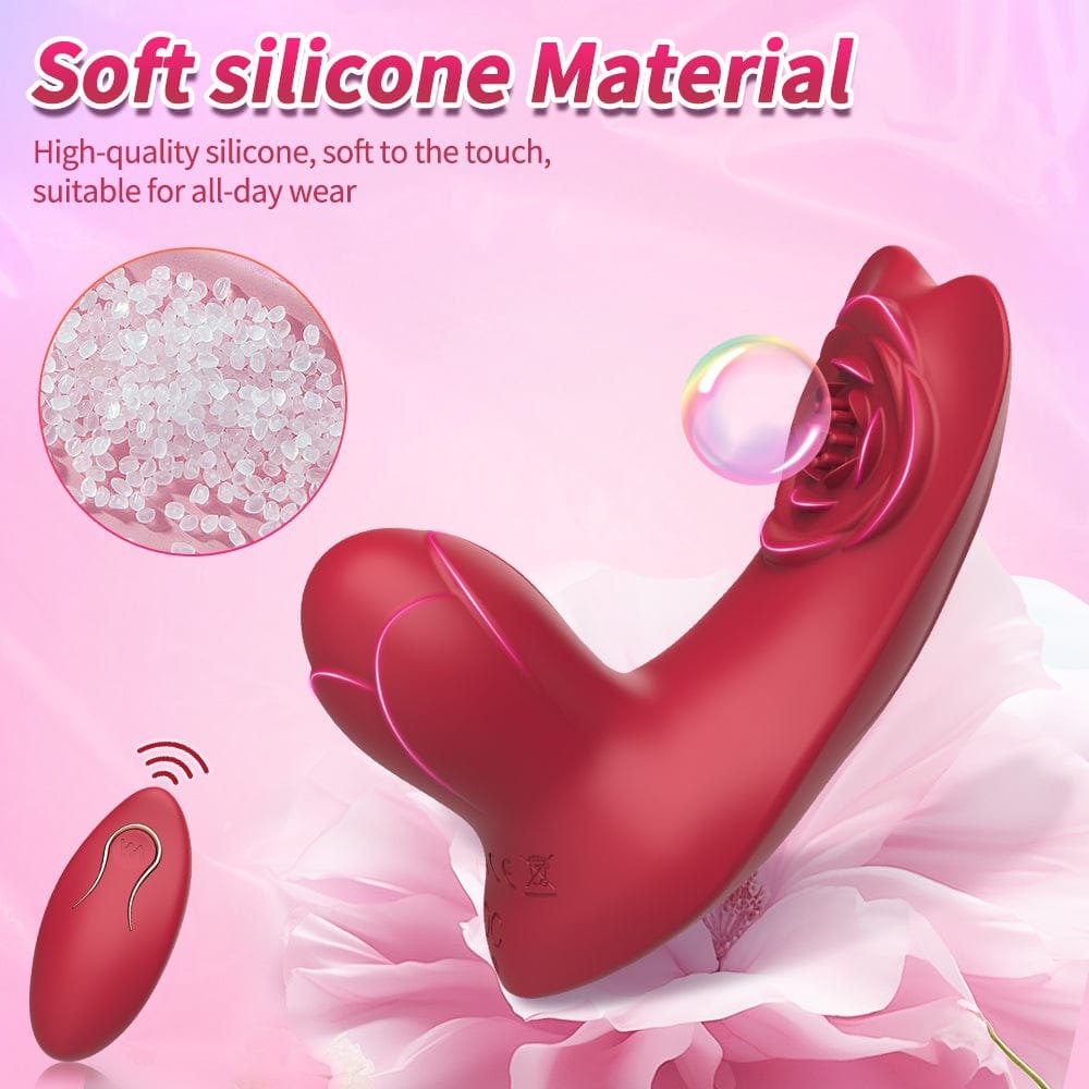 Red rose shaped rabbit vibrator, photo 6