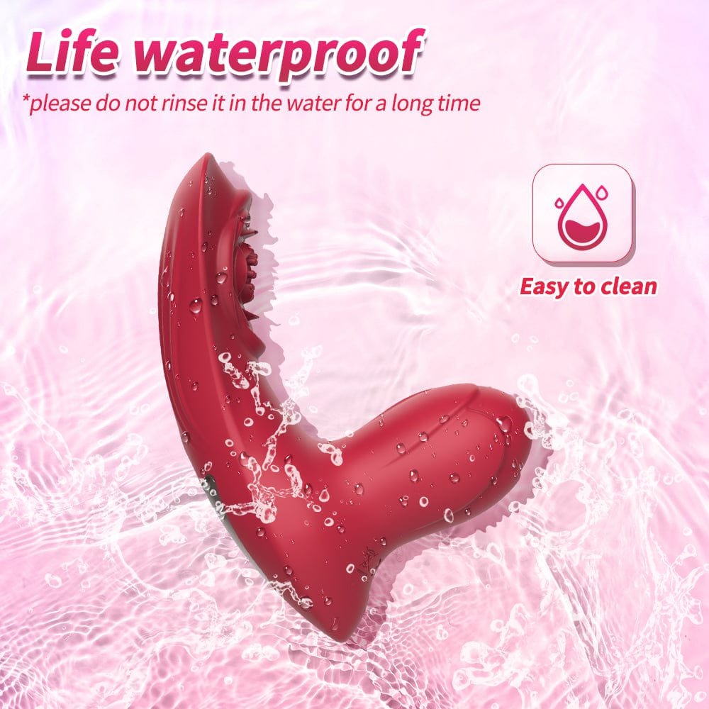 Red rose shaped rabbit vibrator, photo 7