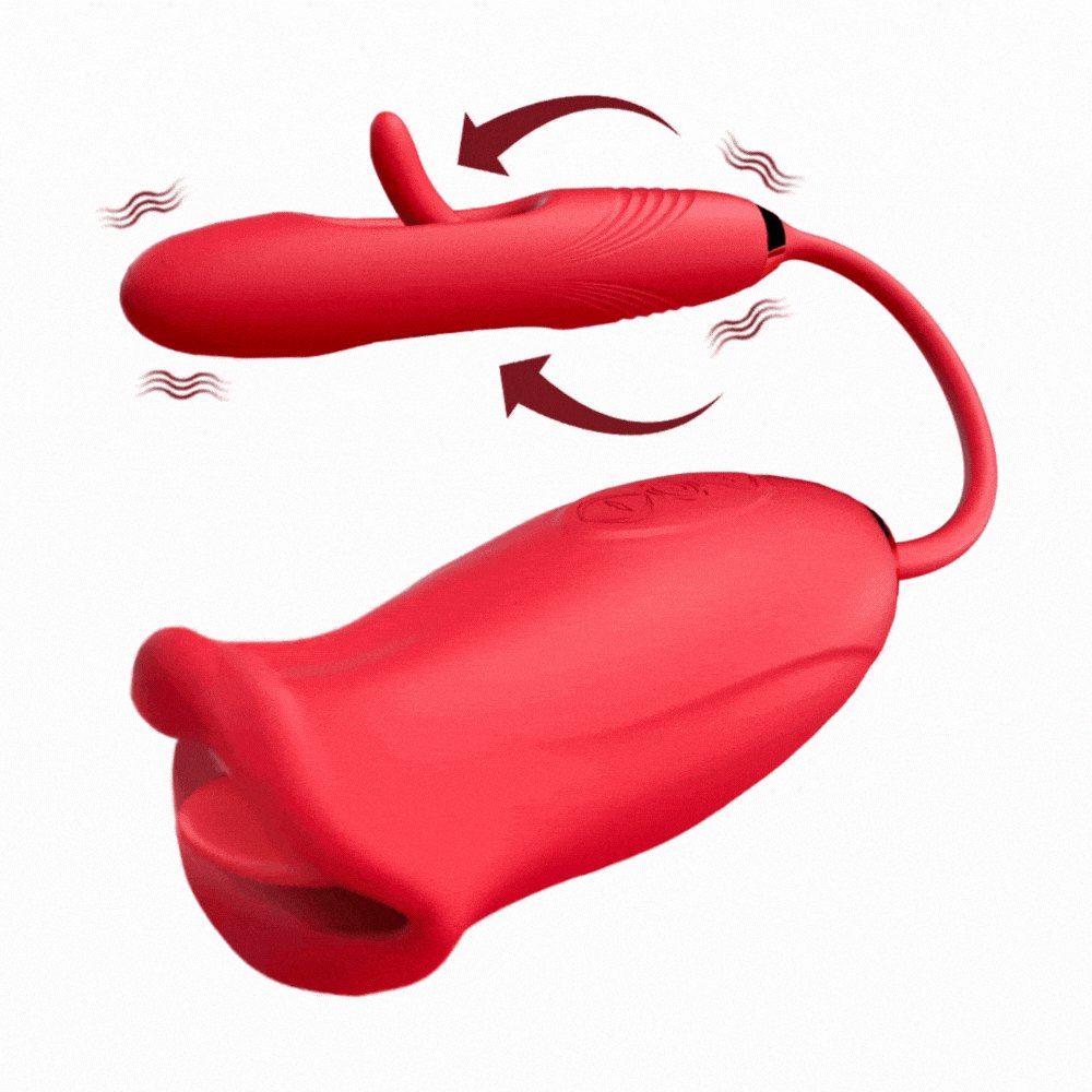 Rose red kissing clit and g-spot vibrator, photo 1