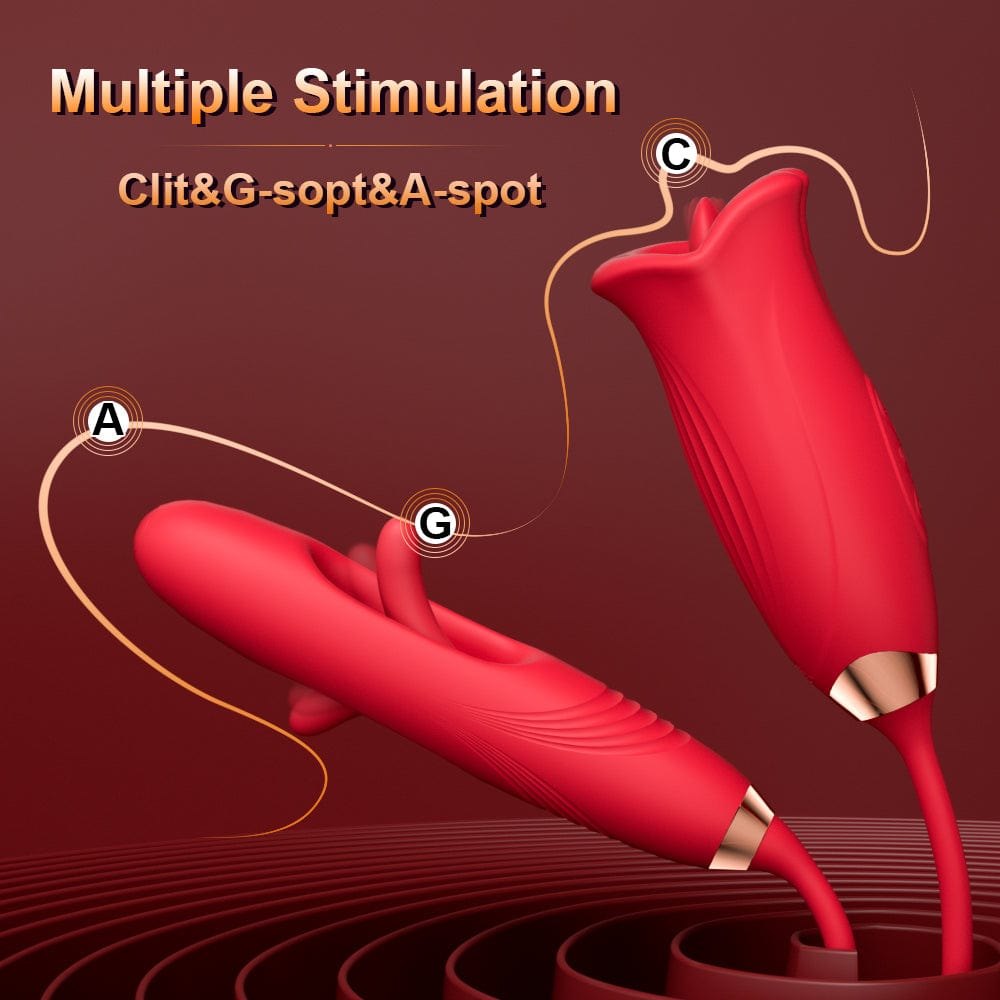 Rose red kissing clit and g-spot vibrator, photo 2