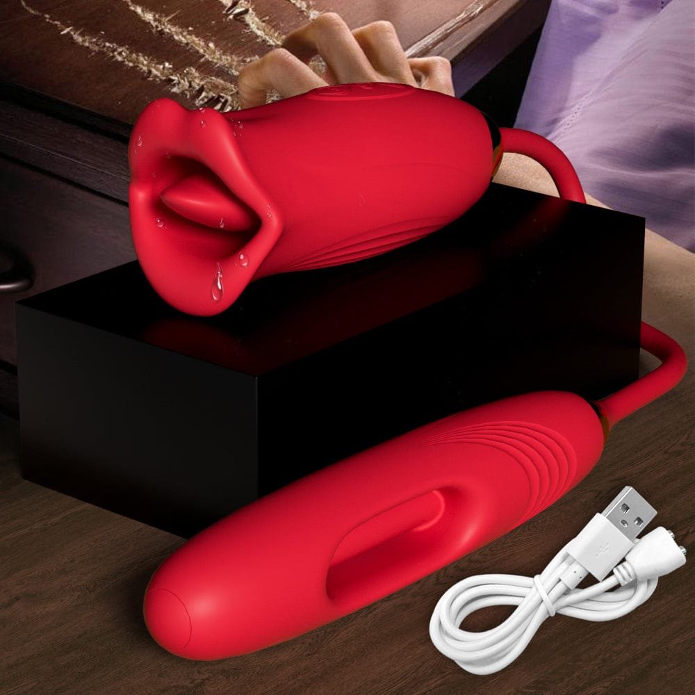 Rose red kissing clit and g-spot vibrator, photo 4