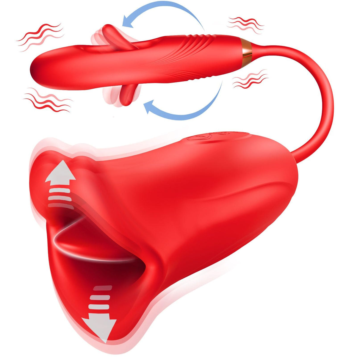Rose red kissing clit and g-spot vibrator, photo 6