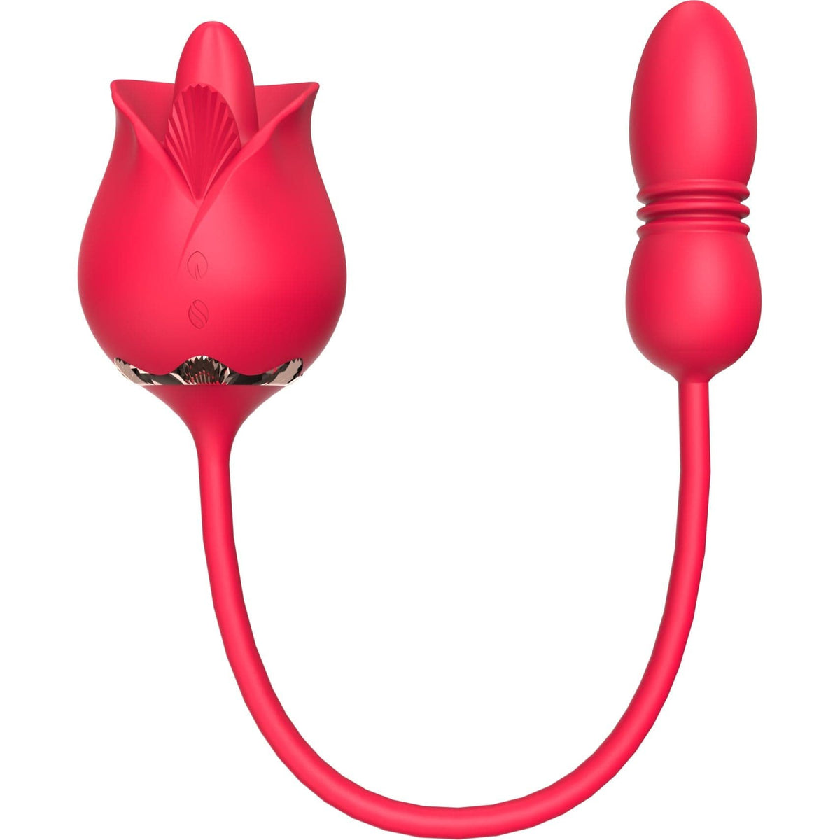 Rose licking clitoral stimulator with vibrating egg, photo 20