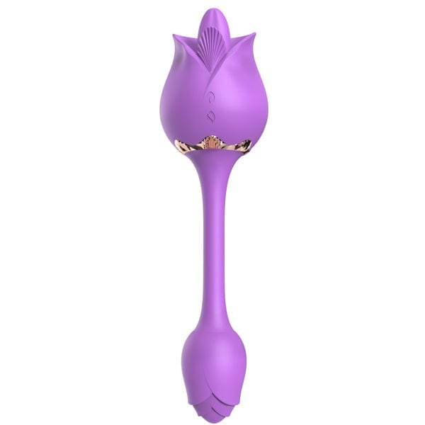 Rose licking clitoral stimulator with vibrating egg, photo 9