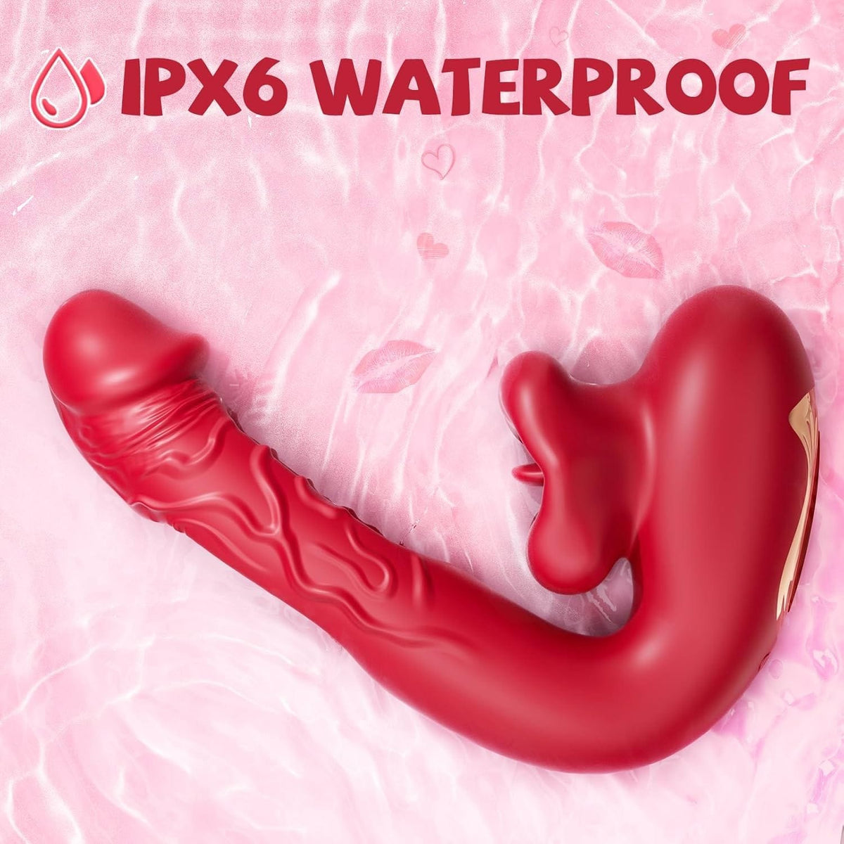 Rabbit-style licking mouth G-spot dildo, photo 7