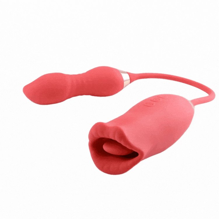 Red rose lips kissing vibrator, photo 1