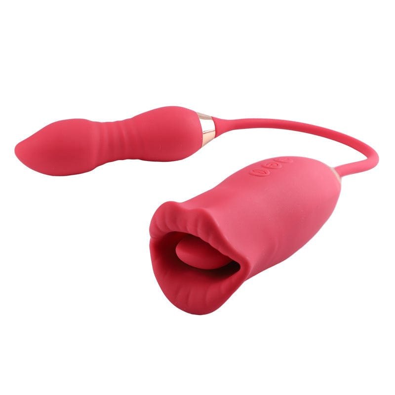 Red rose lips kissing vibrator, photo 5