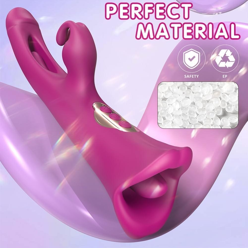 Rabbit vibrator with sucking mouth and rabbit ears, photo 5