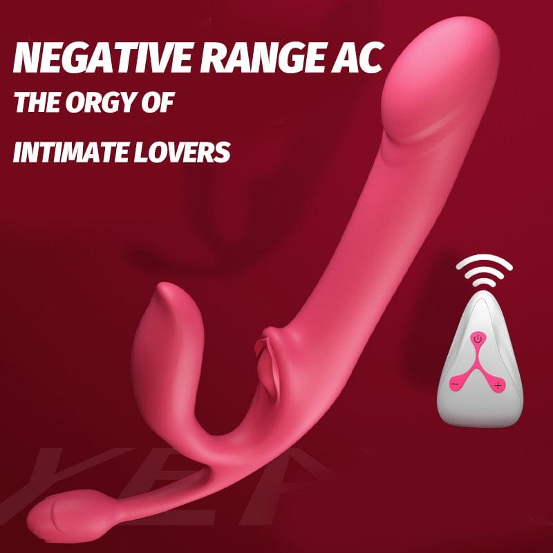 Pink rose-patterned rabbit vibrator with wireless remote, photo 5