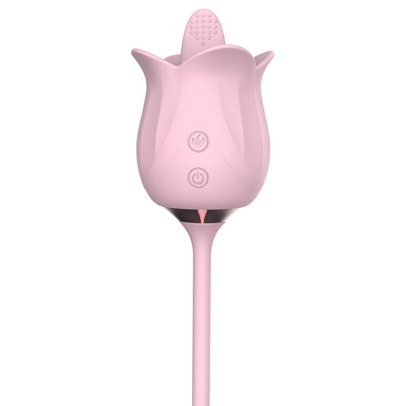 Rose clitoral vibrator with rotating pearl shaft, photo 6