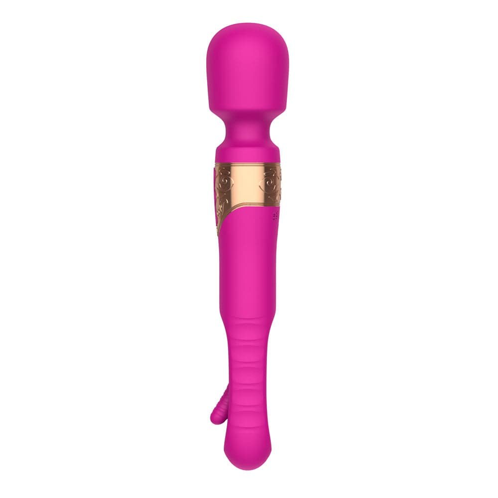 Rose red silicone tapping wand massager, photo 3
