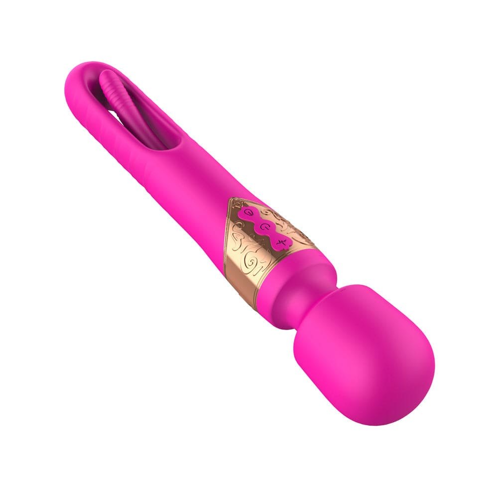 Rose red silicone tapping wand massager, photo 4