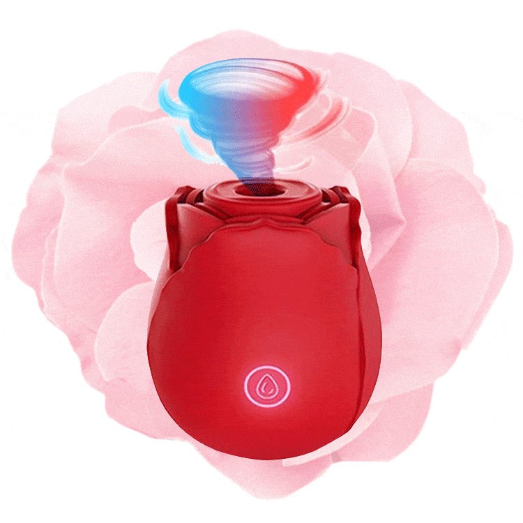 Rose-shaped clitoral suction vibrator, photo 1