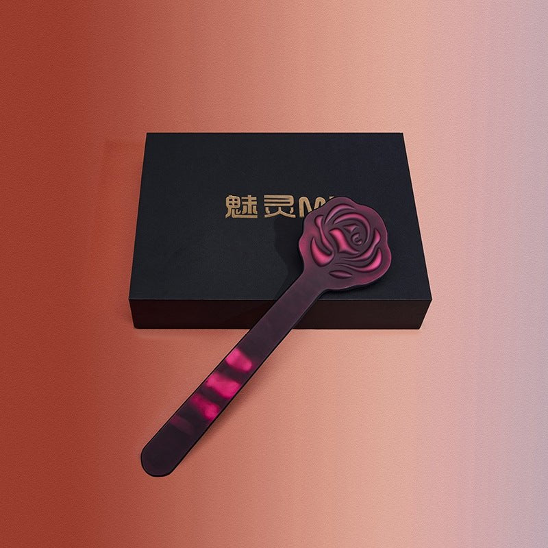 Black rose-shaped color-changing paddle, photo 4
