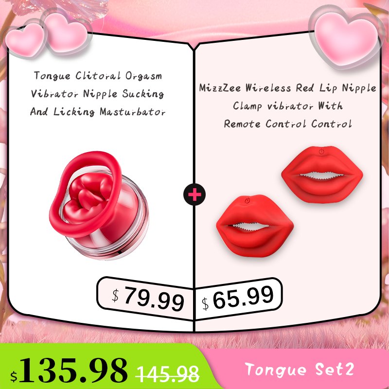 Red liquid silicone rose suction vibrator set, photo 12