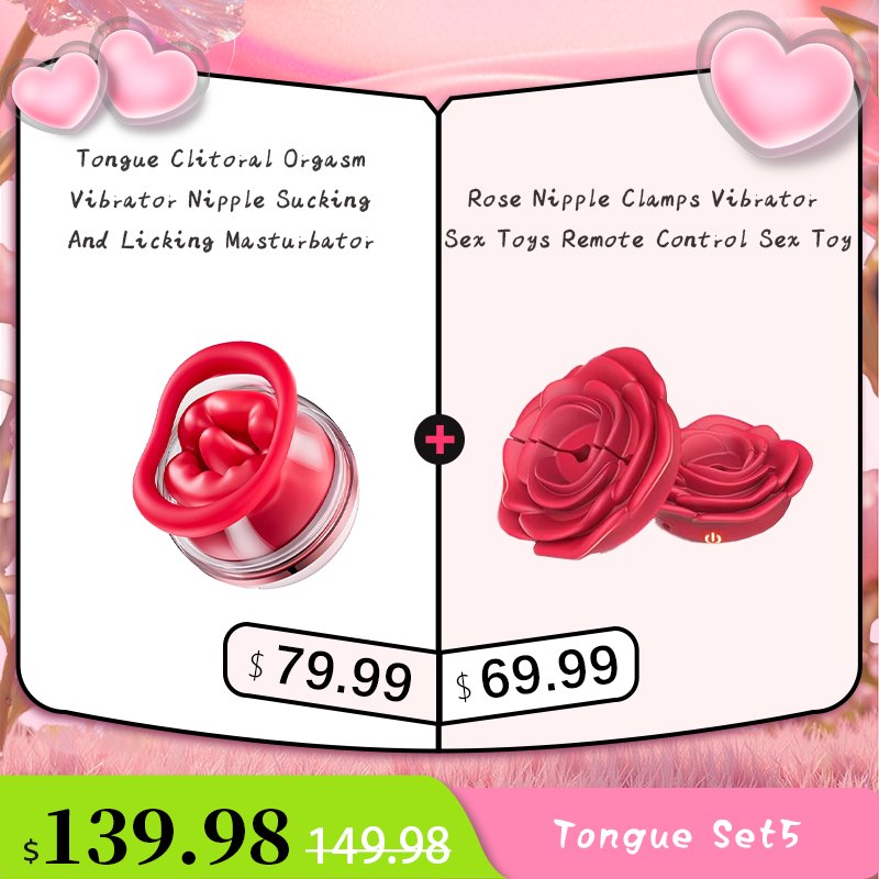 Red liquid silicone rose suction vibrator set, photo 15
