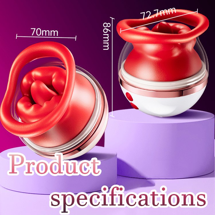 Red liquid silicone rose suction vibrator set, photo 6