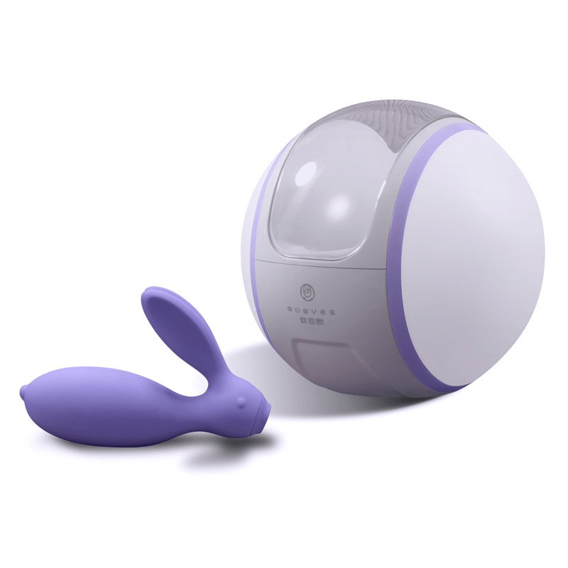 Purple silicone rose clit suction vibrator, photo 1