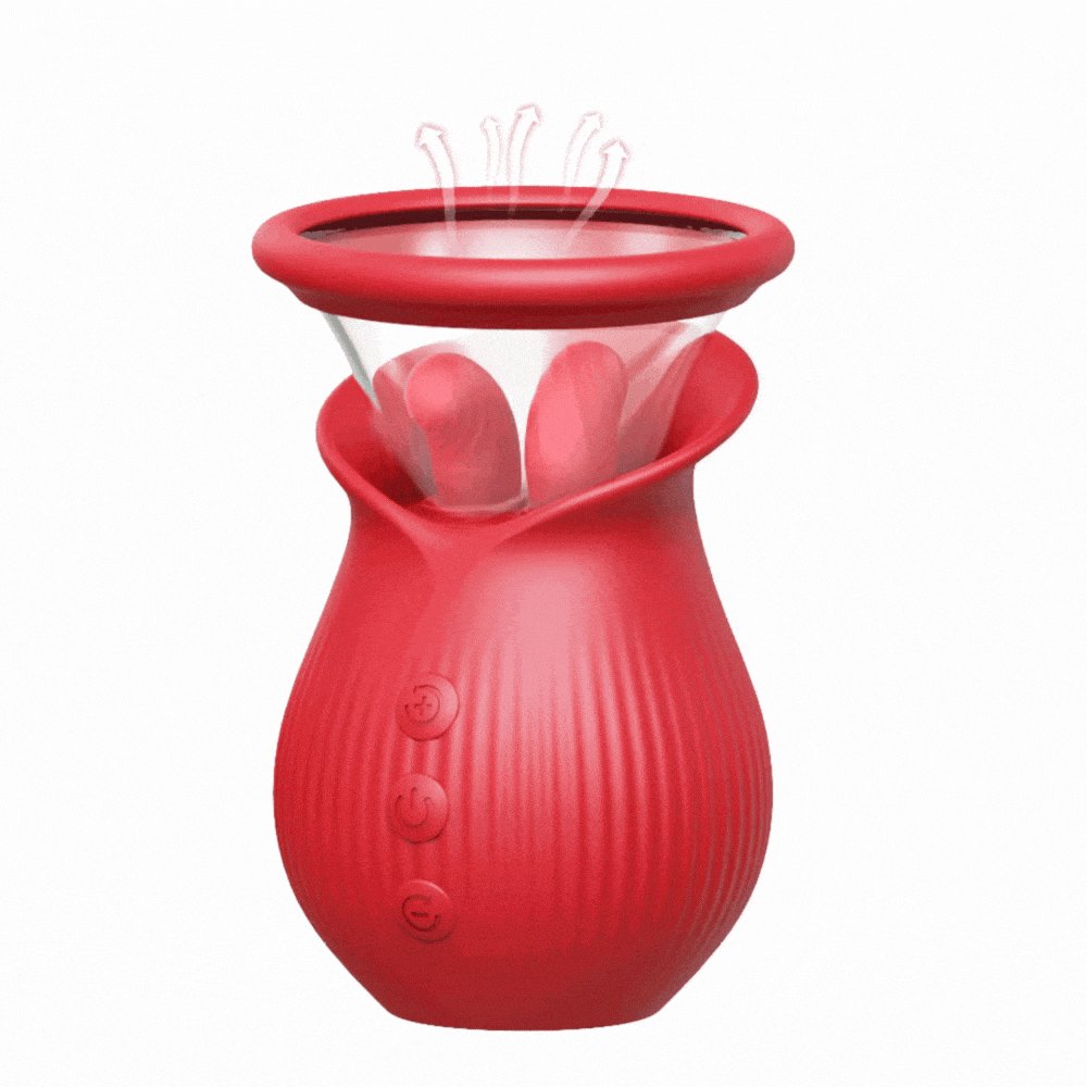 Rose suction and licking vibrator, photo 1