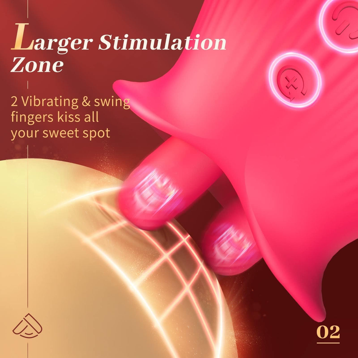 Rose suction and licking vibrator, photo 3