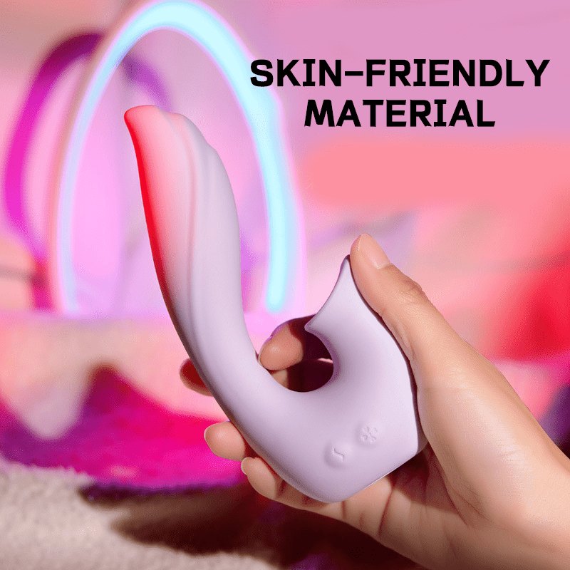 Rose shaped suction vibrator with night light, photo 4