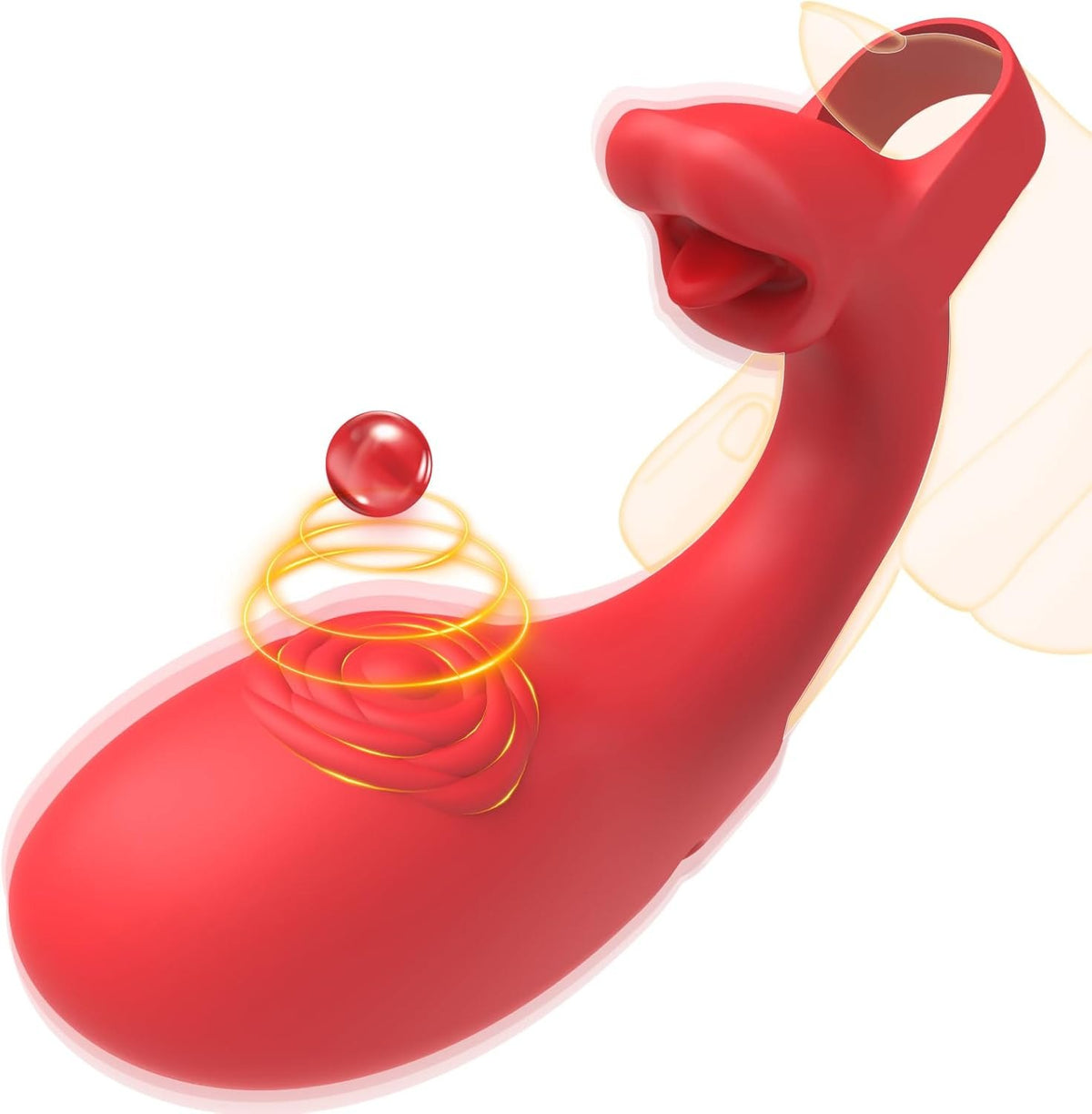 Red rose finger vibrator, photo 1