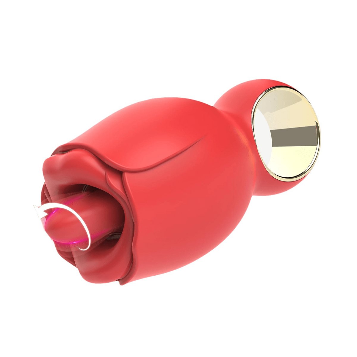Red rose licking tongue vibrator, photo 9