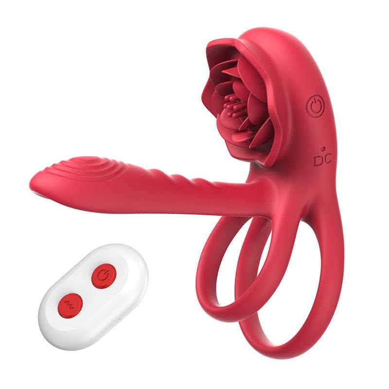 Red rose vibrating cock ring, photo 4