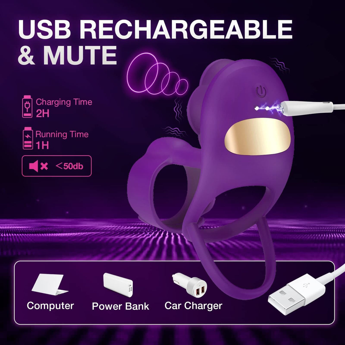 Vibrating rose penis ring with remote control, photo 8