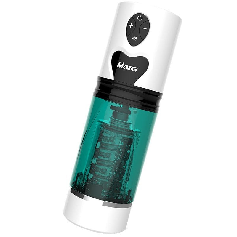 White rotating auto male stroker