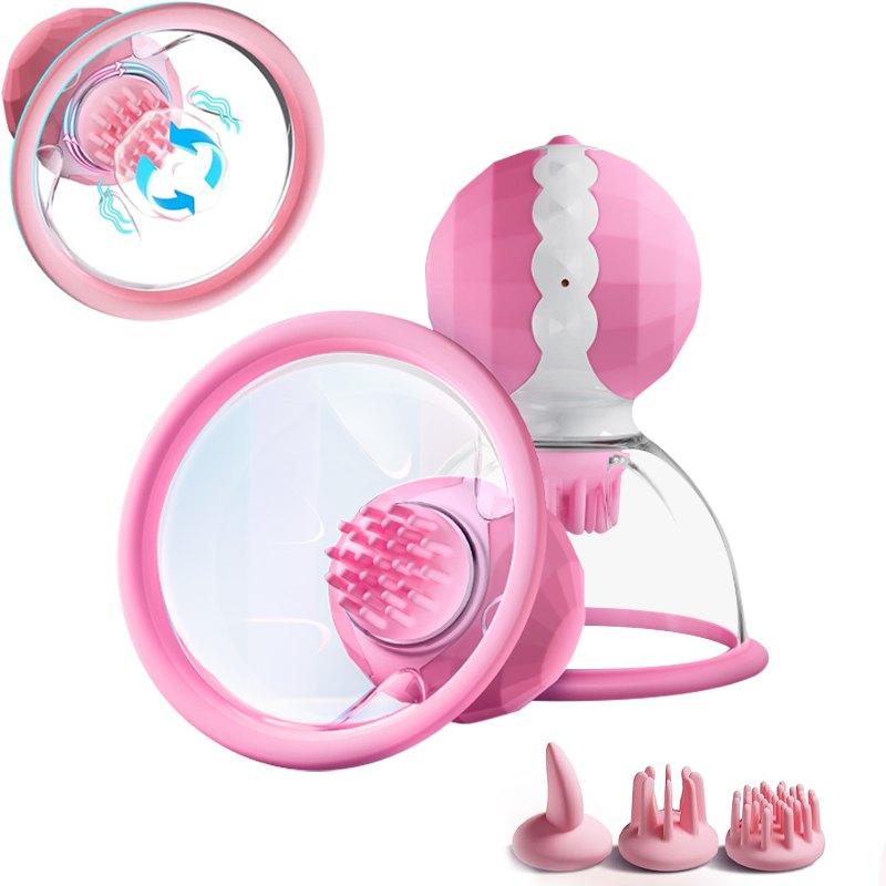 Nipple suction vibrator pair with interchangeable heads, photo 2