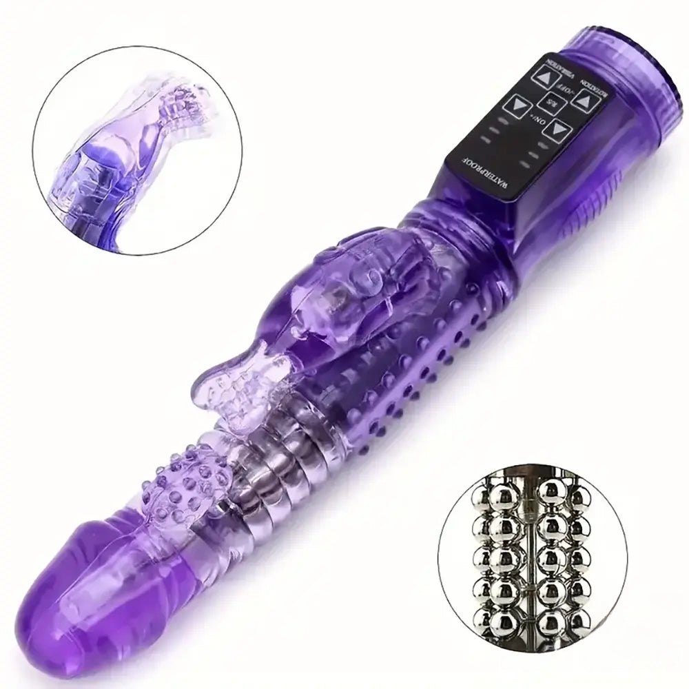 Purple rotating rabbit vibrator, photo 10